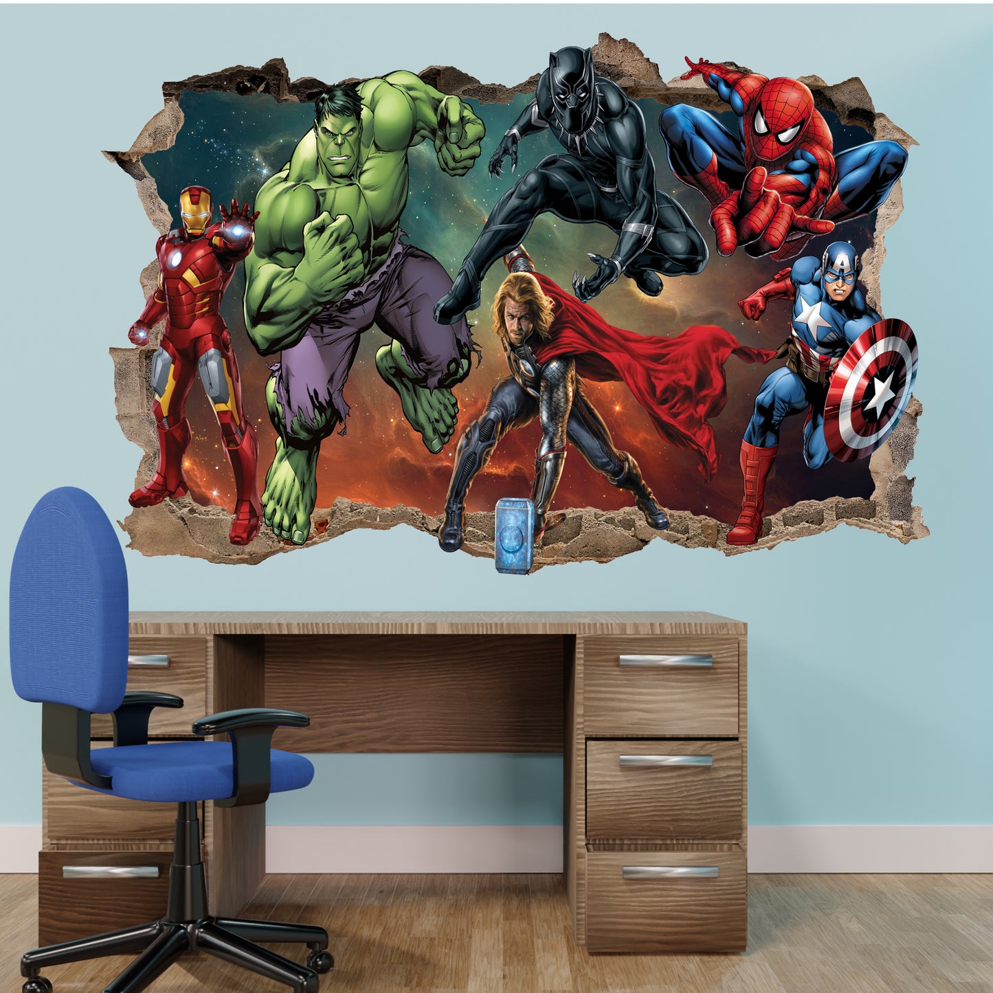 marvel avengers wall art poster sticker