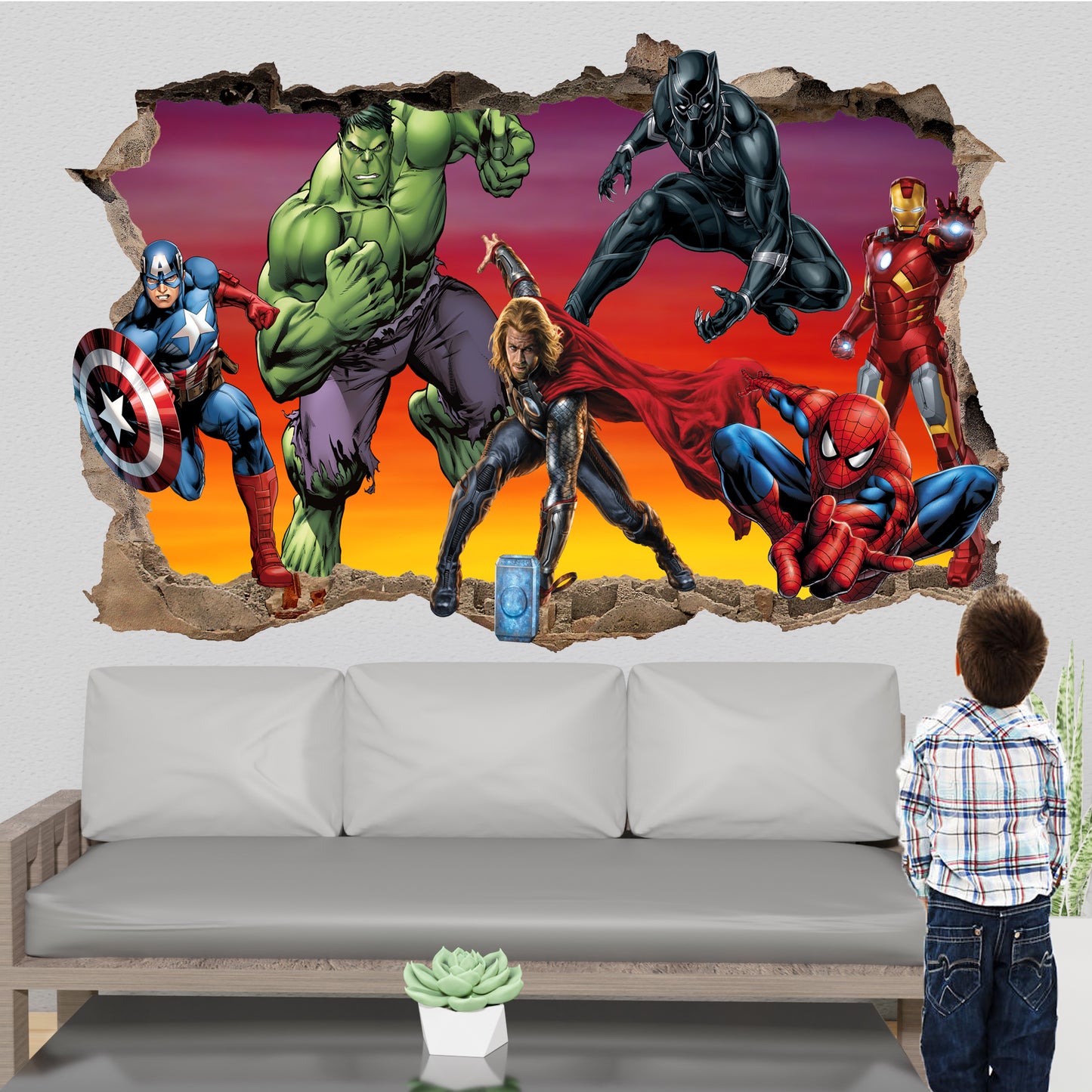 marvel avengers wall art poster sticker