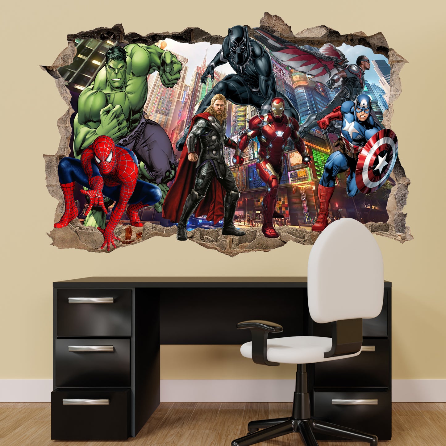 marvel avengers wall art poster sticker