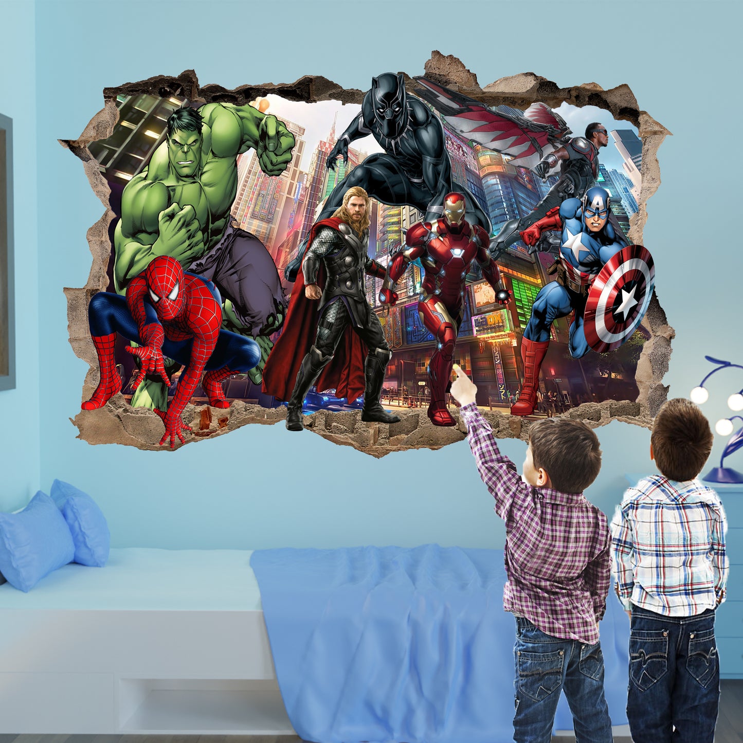 marvel avengers wall art poster sticker