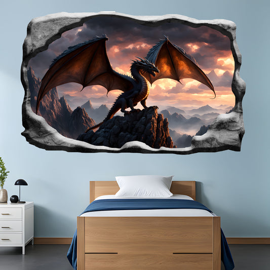 3D Dragon Nest Decal Poster