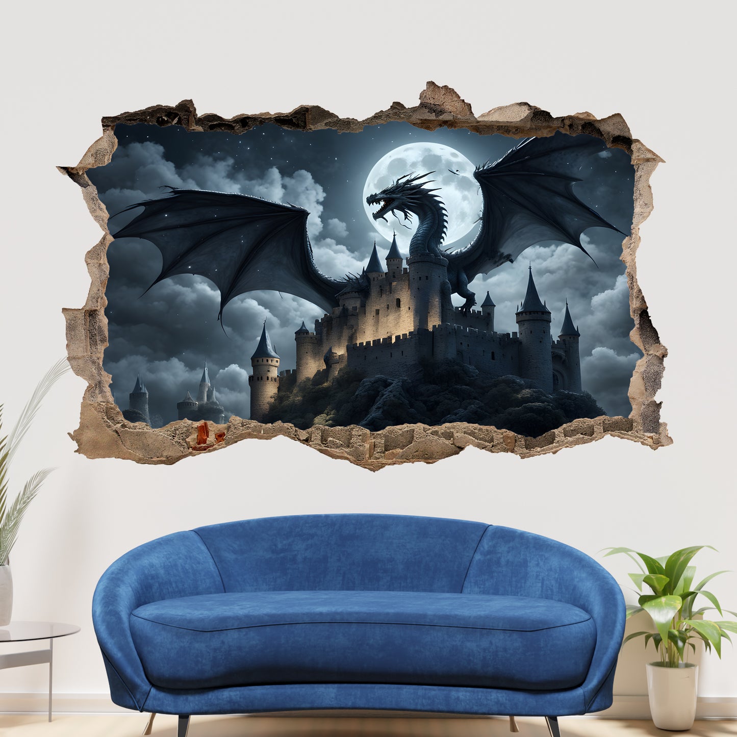 Dragon Wall Decal Poster Self-adhesive Sticker