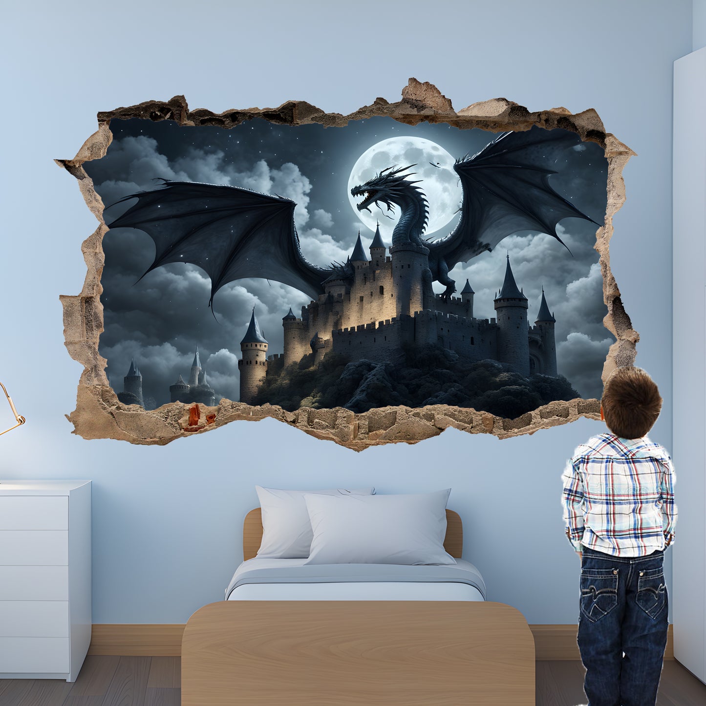 Dragon Wall Decal Poster Self-adhesive Sticker