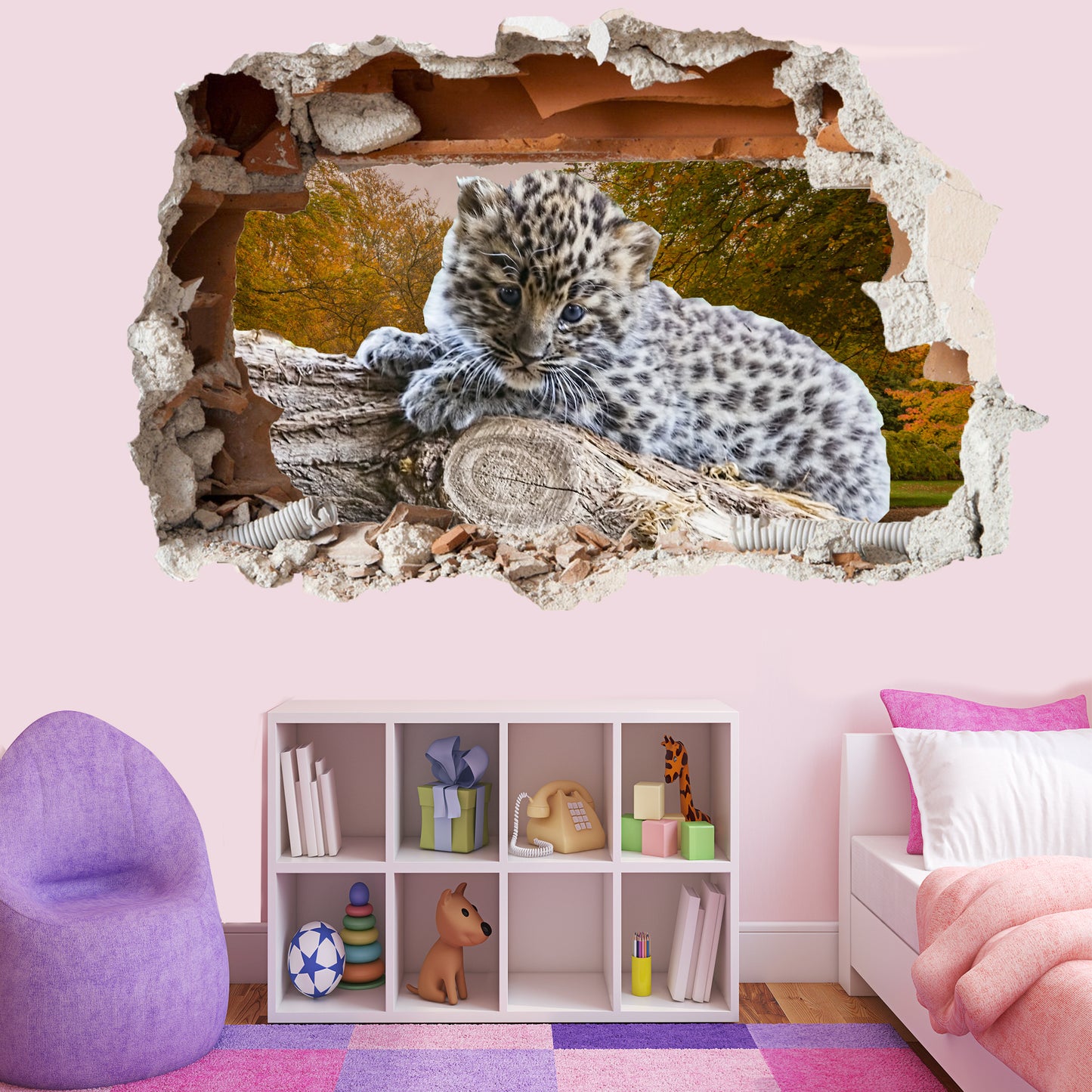 Nature's Beauty Leopard Wall Vinyl for Wildlife Enthusiasts Poster Stickers Room Office Nursery Shop Decor Decal Mural RV0