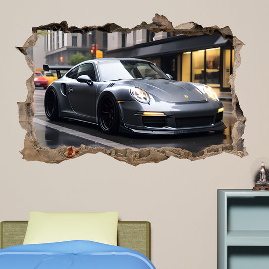 Porche car wall sticker mural decal