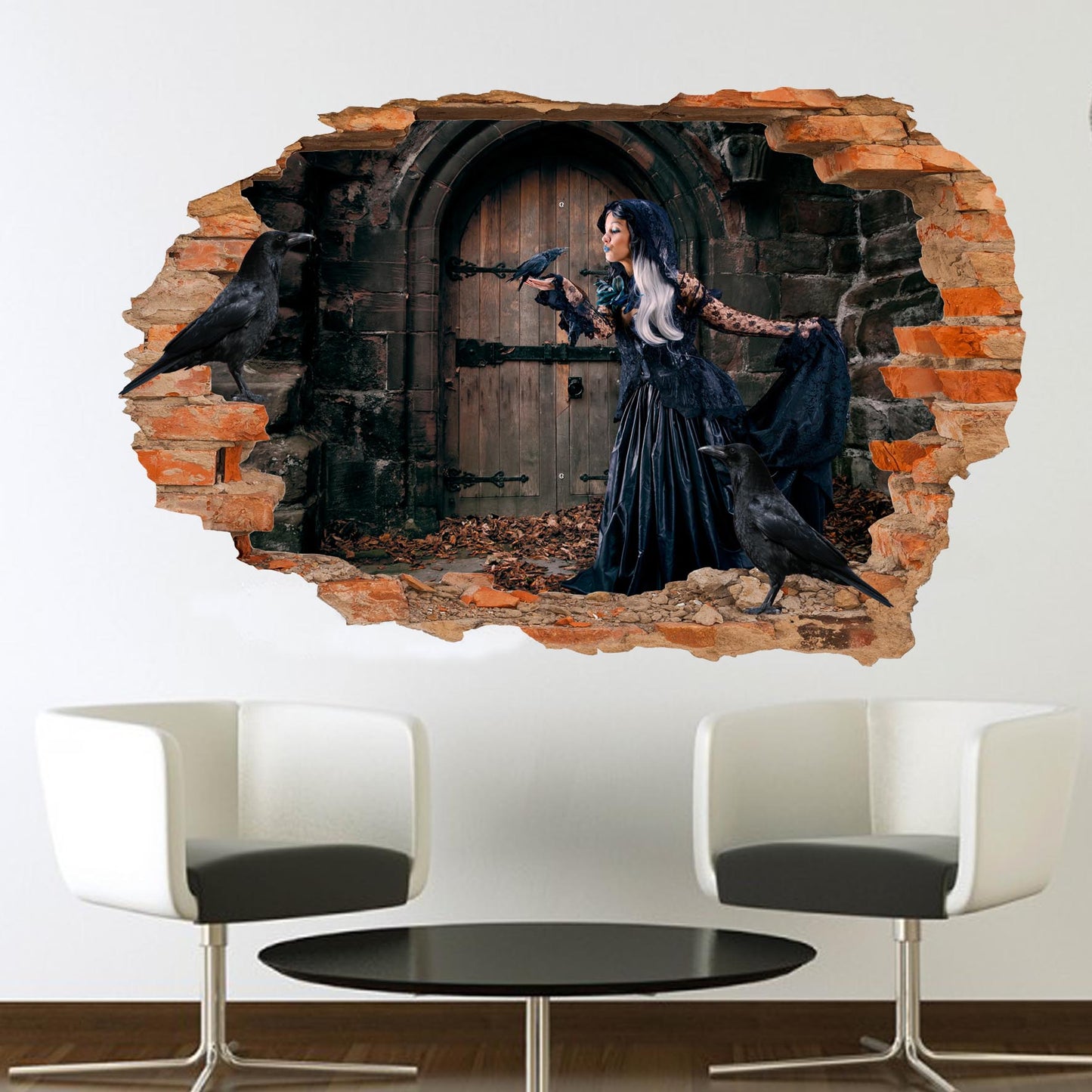 Gothic Girl Wall Art Sticker Decal Mural Poster