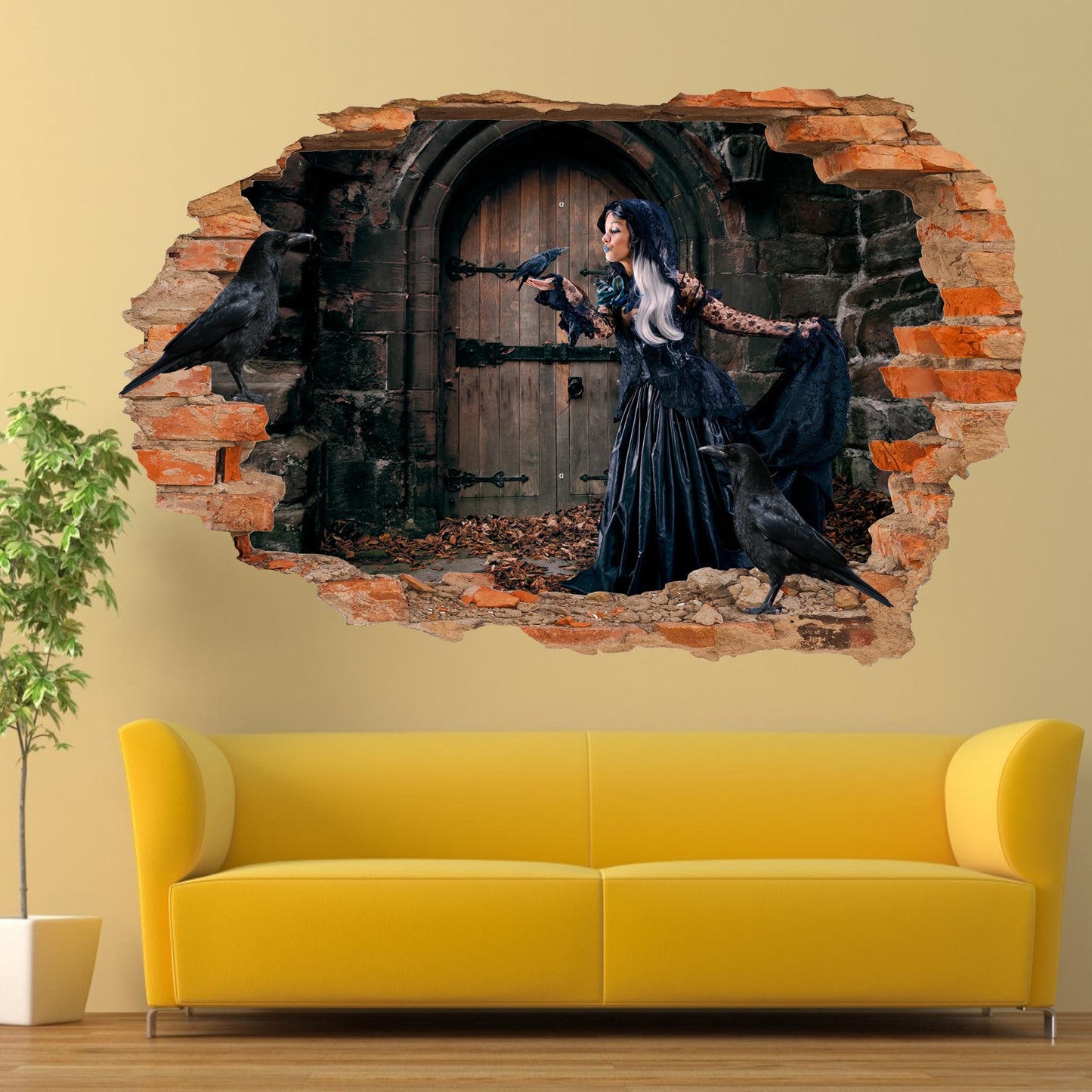 Gothic Girl Wall Art Sticker Decal Mural Poster
