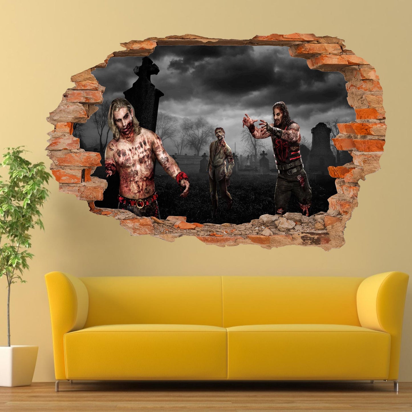 zombi apocalypse wall sticker decal mural poster
