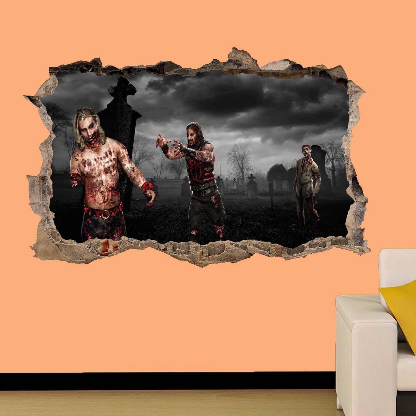 zombi apocalypse wall sticker decal mural poster