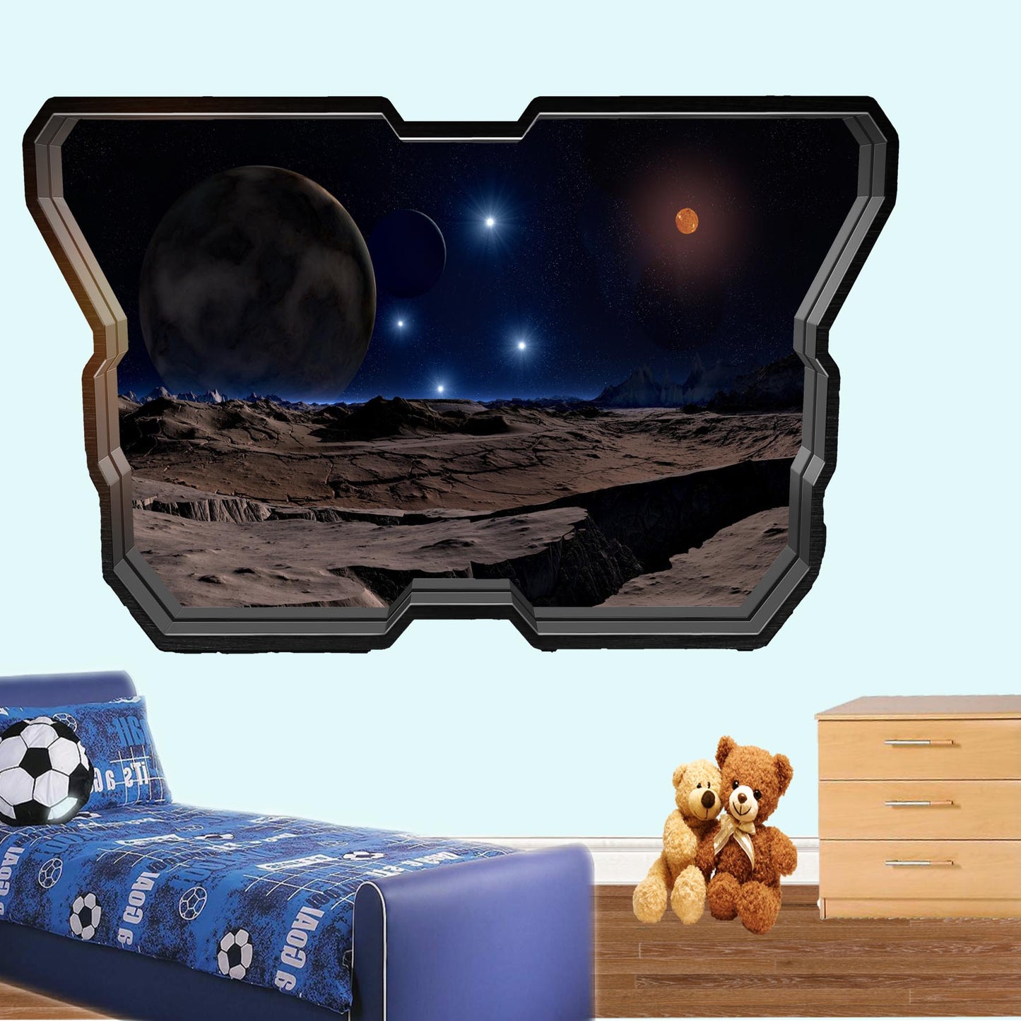 space planets wall sticker decal mural poster