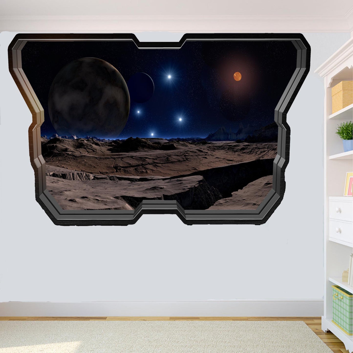 space planets wall sticker decal mural poster