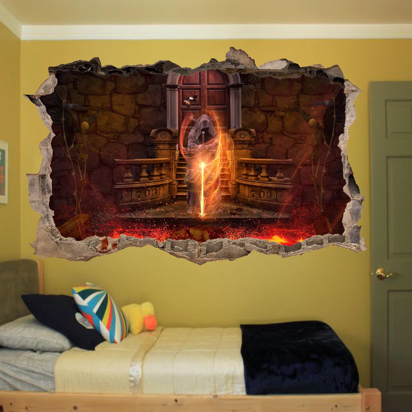 Devil wall sticker decal mural poster