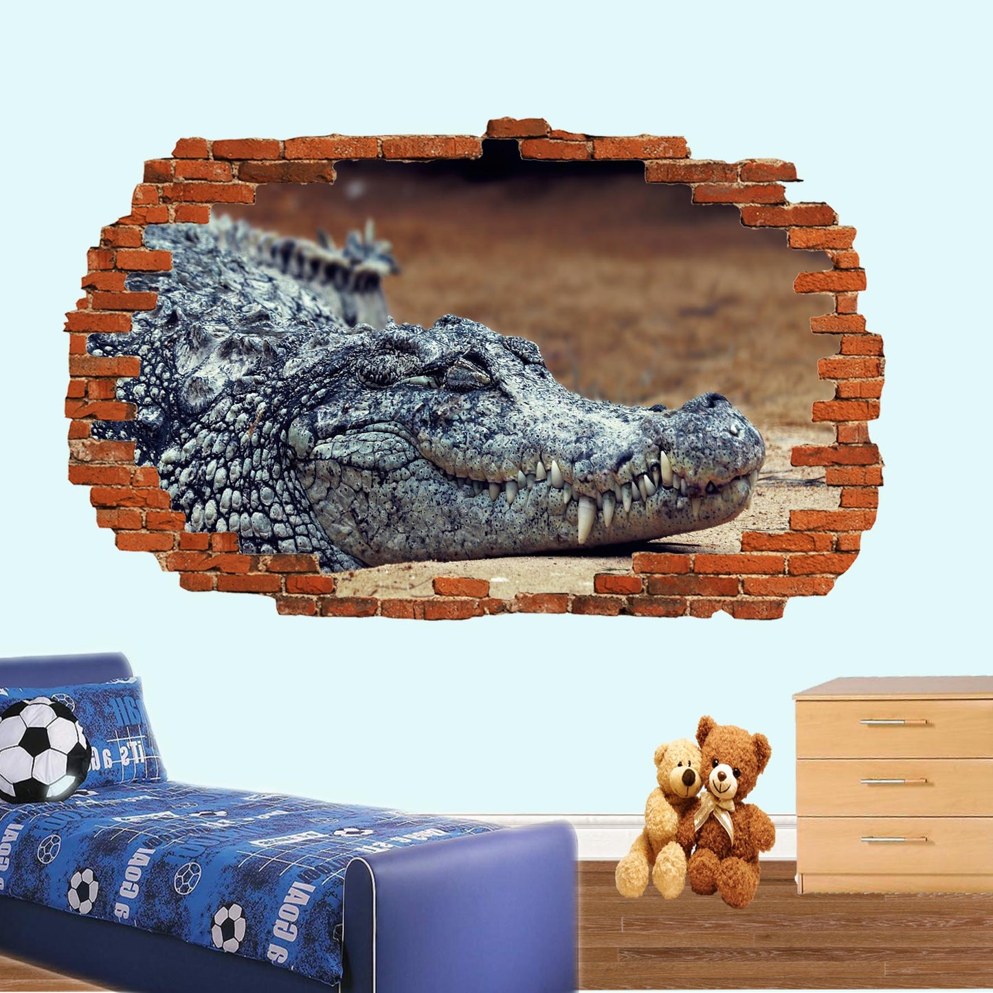 Crocodile Wall Sticker Mural Decal Poster