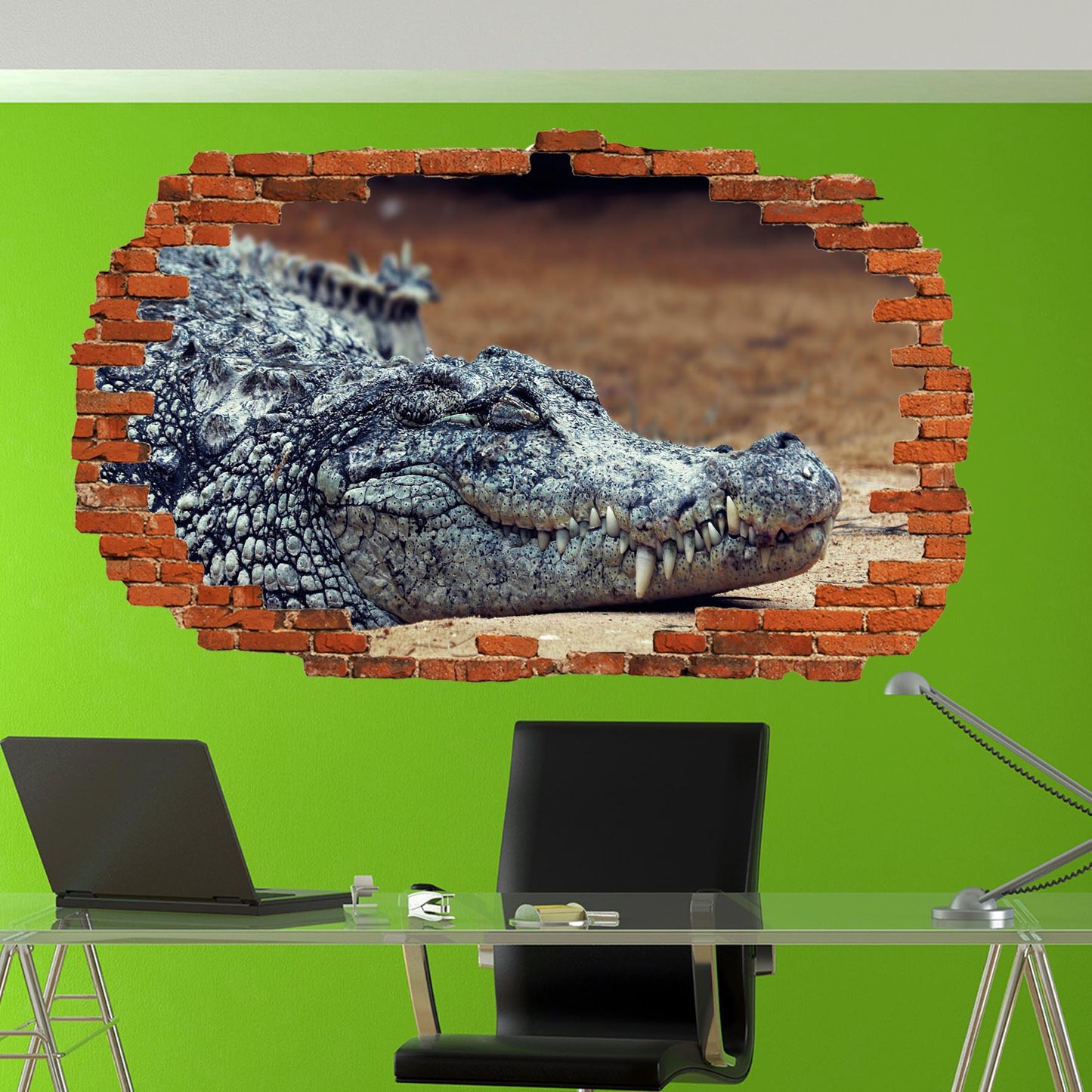 Crocodile Wall Sticker Mural Decal Poster