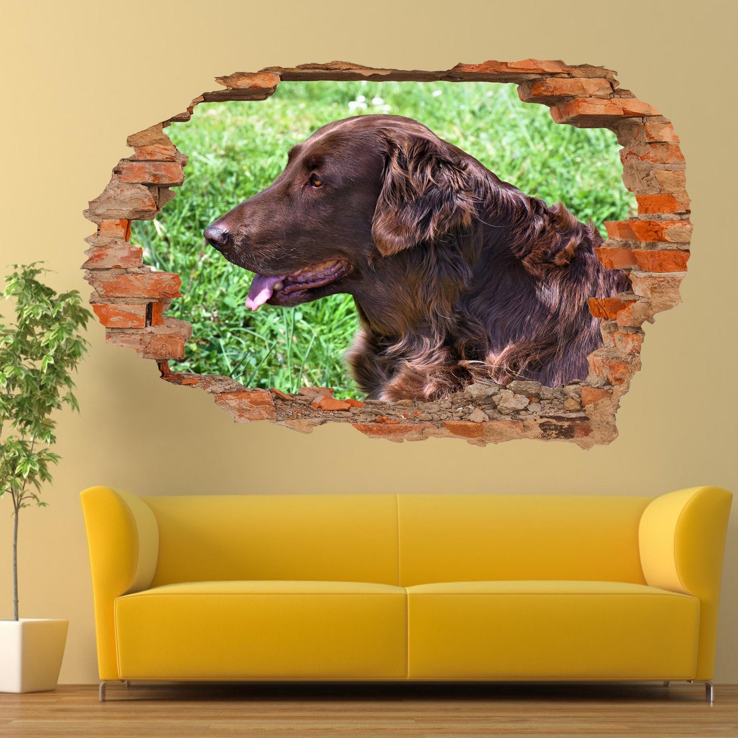 Setter Dog Wall Sticker Mural Decal Poster