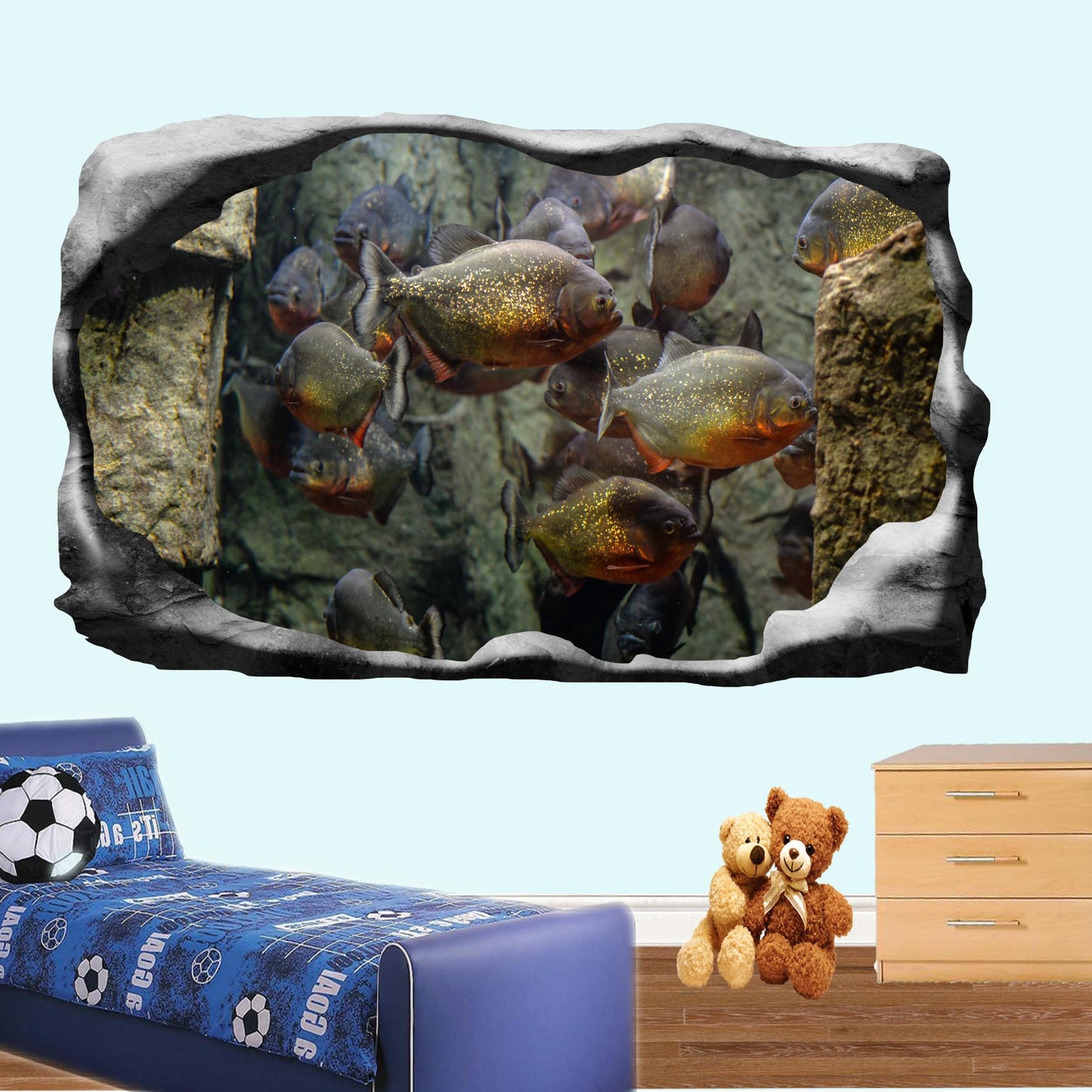 Piranhas Wall Sticker Poster Decal Mural