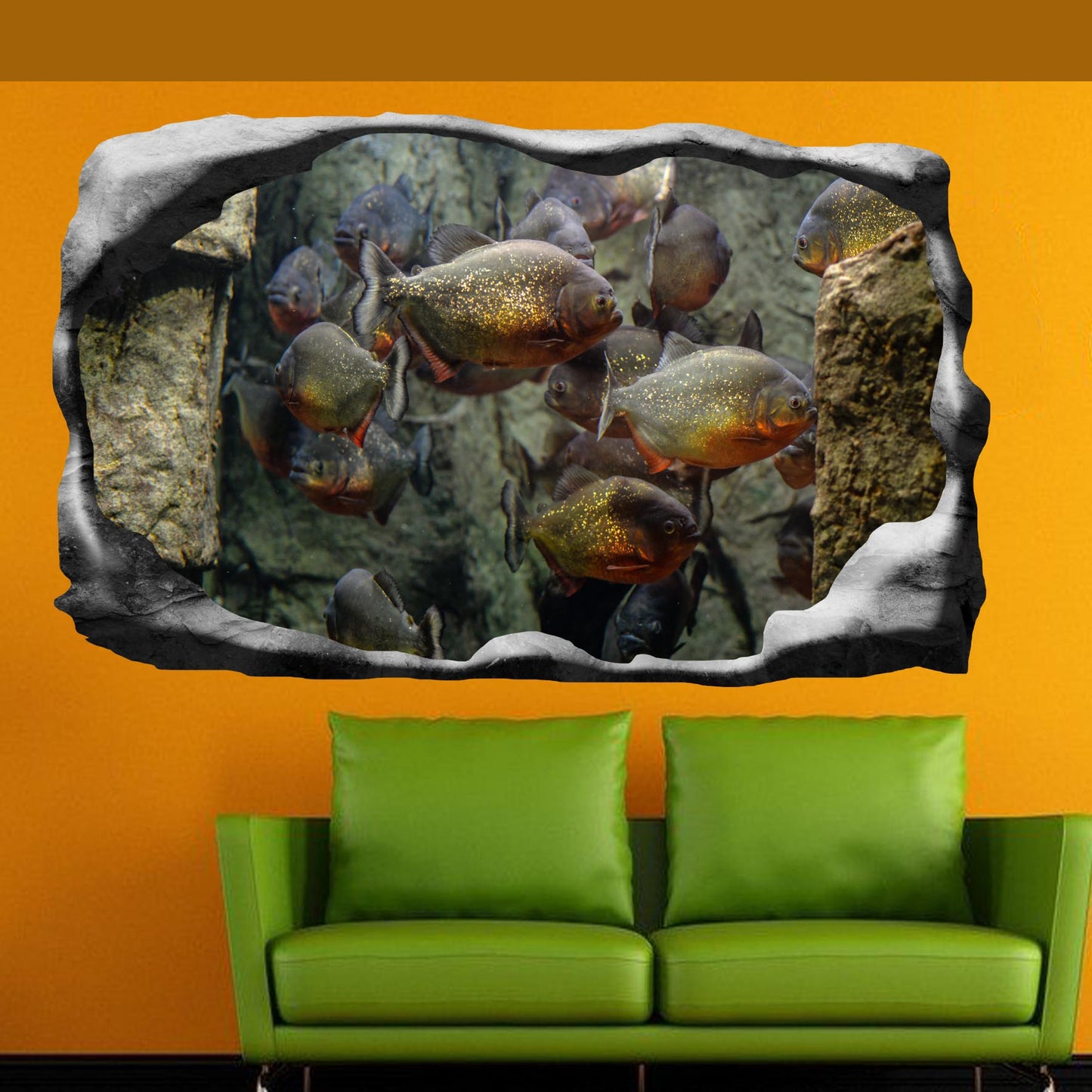 Piranhas Wall Sticker Poster Decal Mural