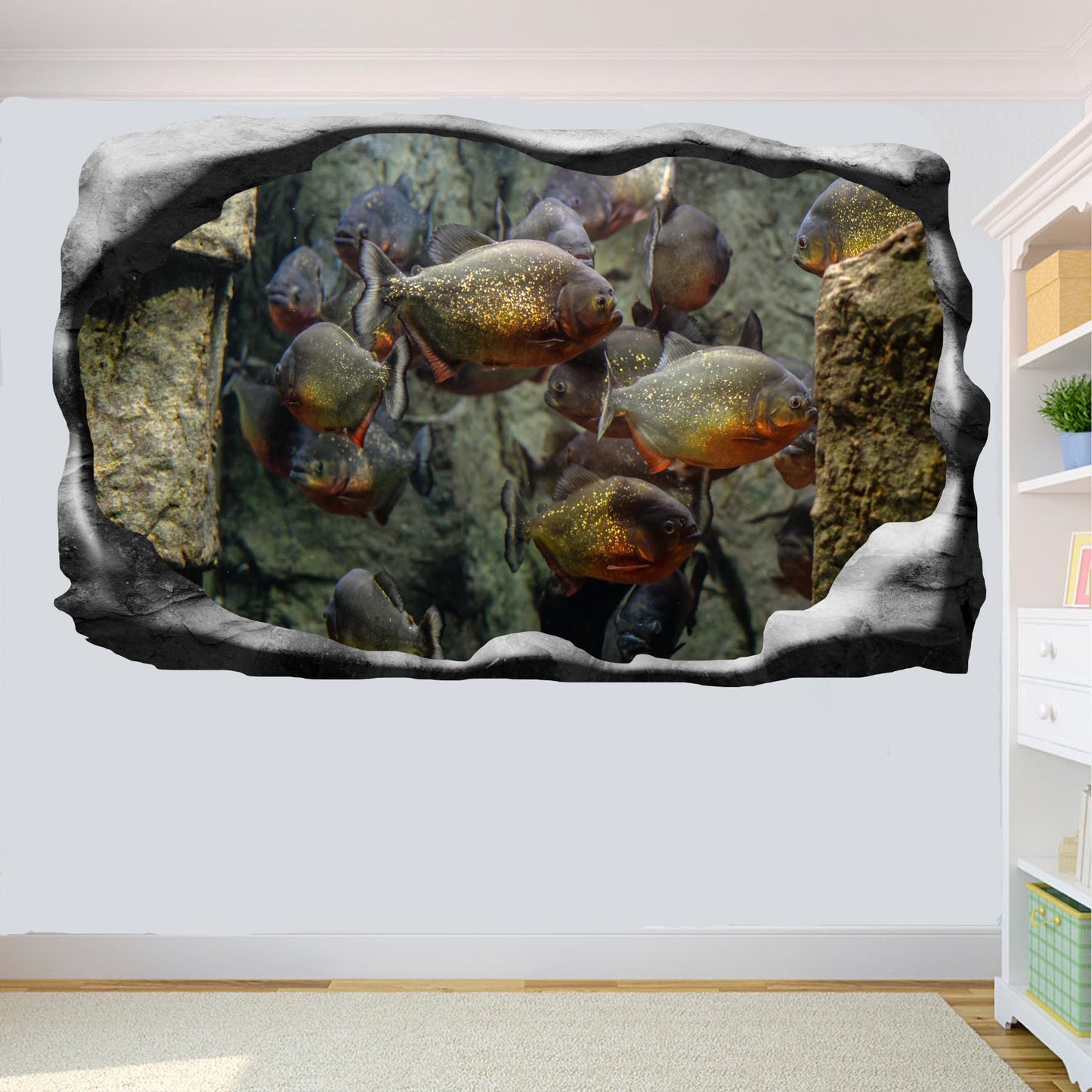 Piranhas Wall Sticker Poster Decal Mural