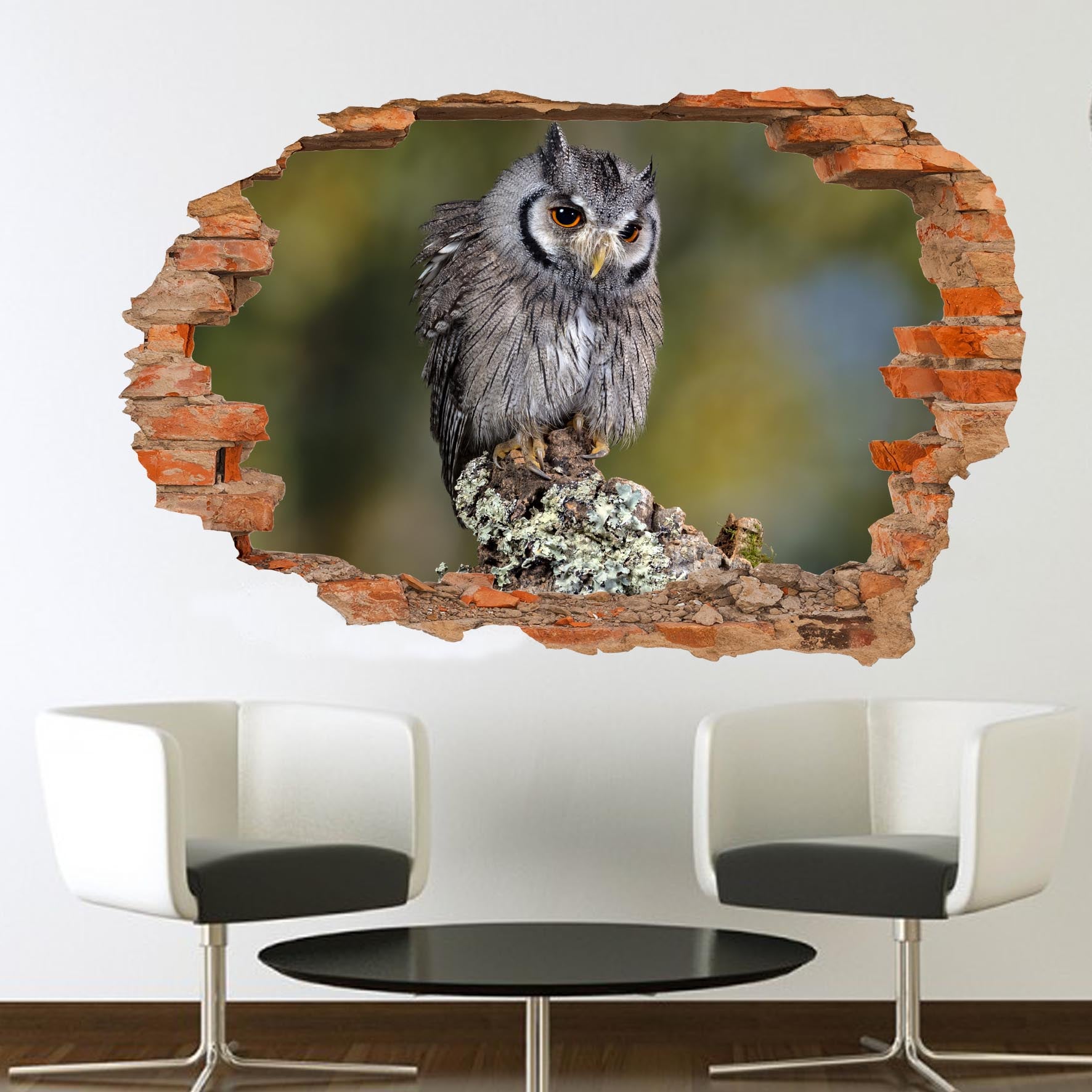 Nursery Owl Wall Decals Scroll Tree Branch Wall Stickers Roommates