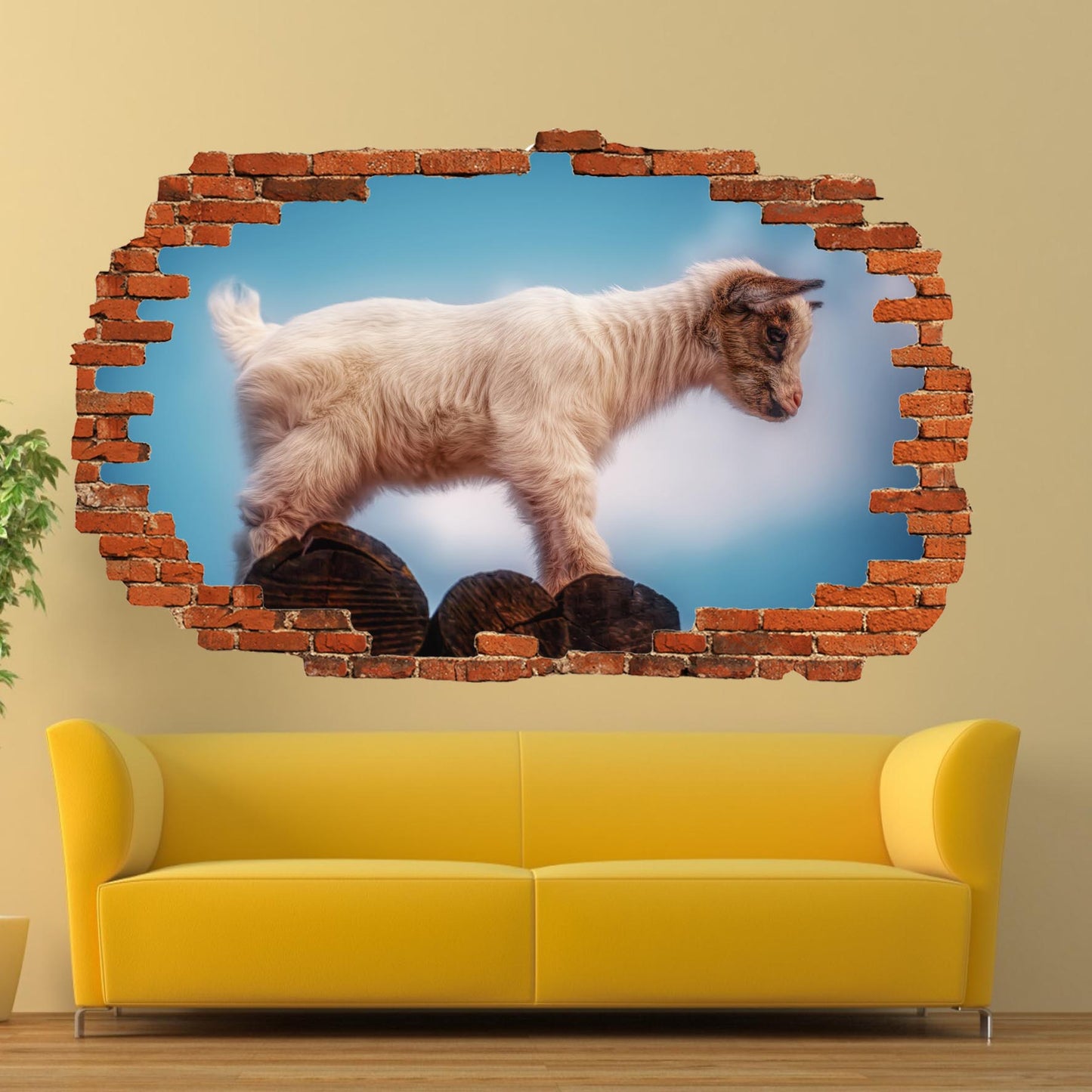 Baby Goat Wall Sticker Poster Decal Mural