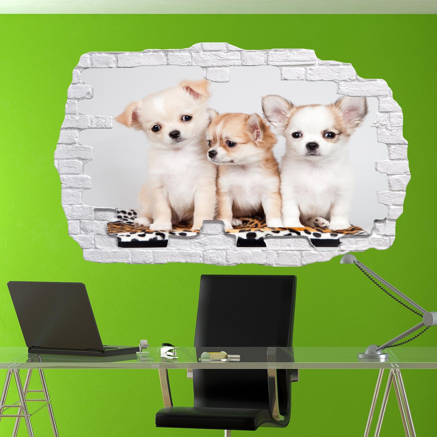 Chihuahua Puppies Wall Sticker Dogs Poster Decal