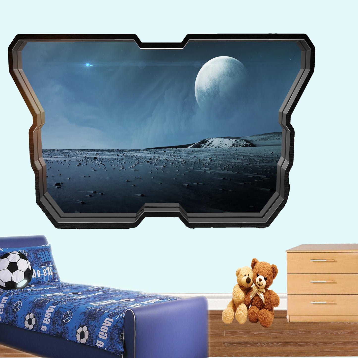 Planet wall stickers mural decal poster