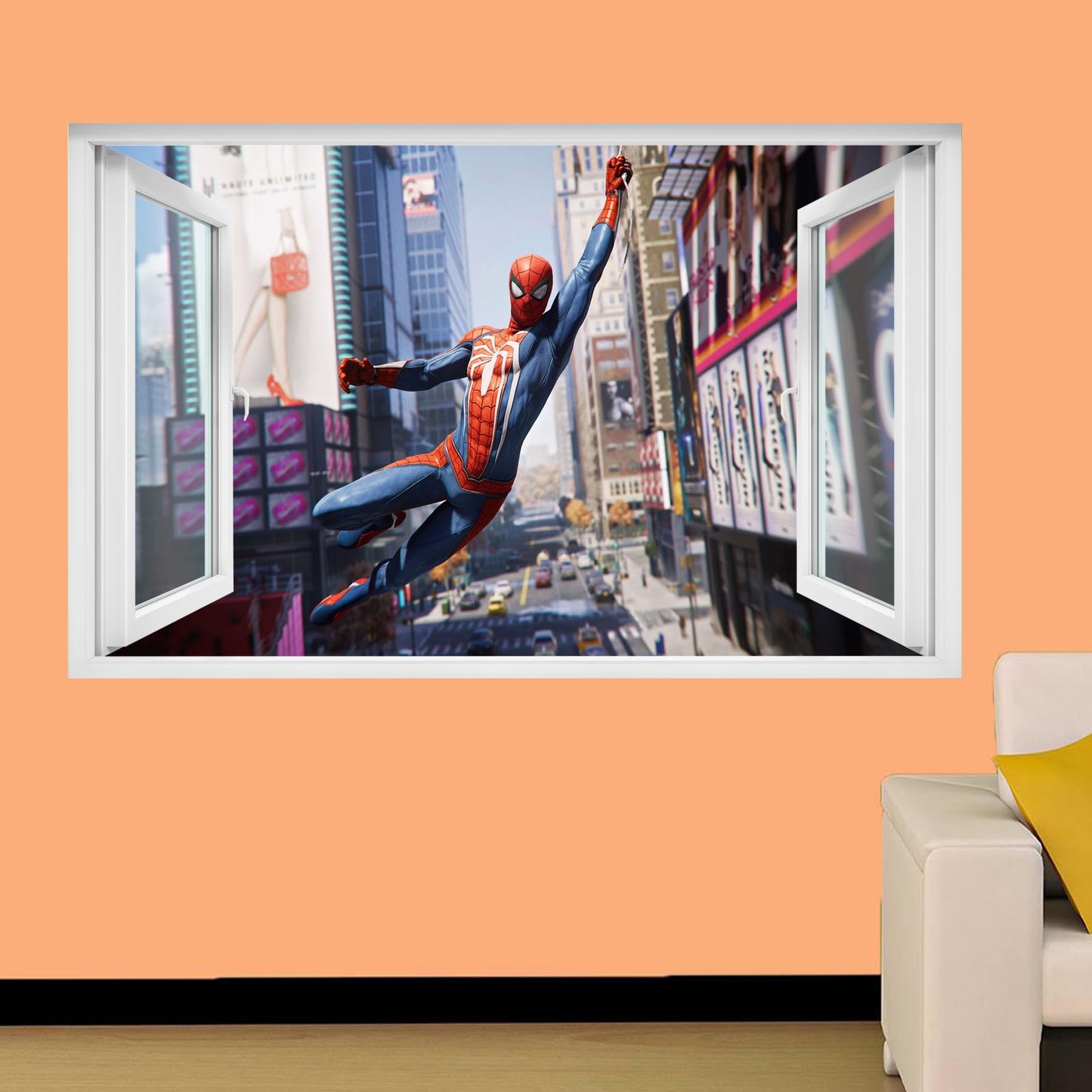 Superhero Spiderman Wall Sticker 3D Art Poster Avengers Office Nursery Home Decor Decal Mural TV8