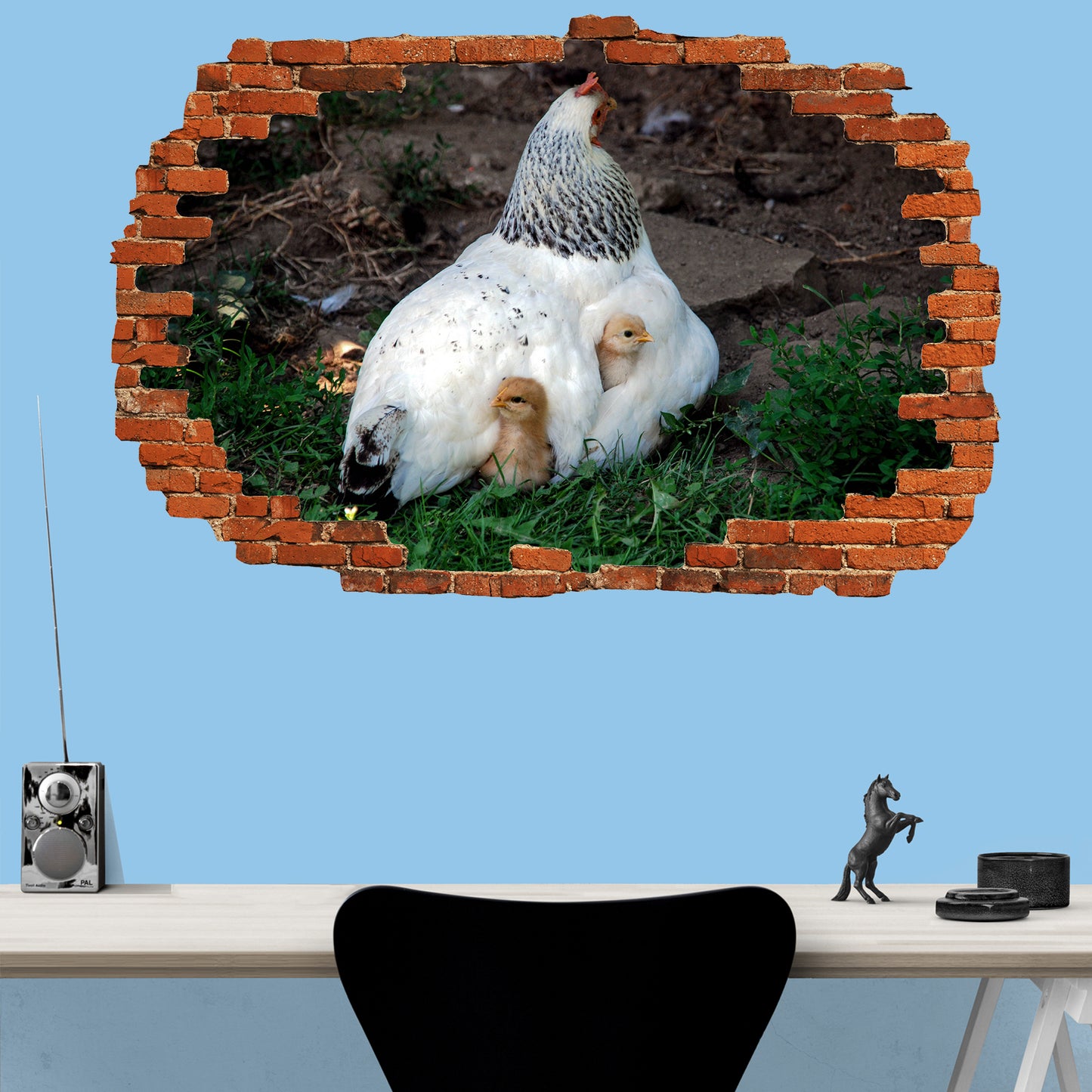 Chicken Hen Chicks Wall Sticker Mural Decal