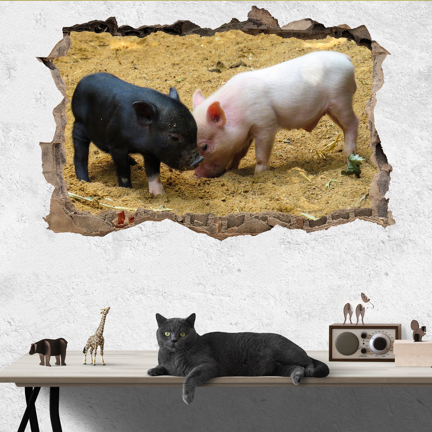 Piglets Wall Sticker Mural Decal Poster