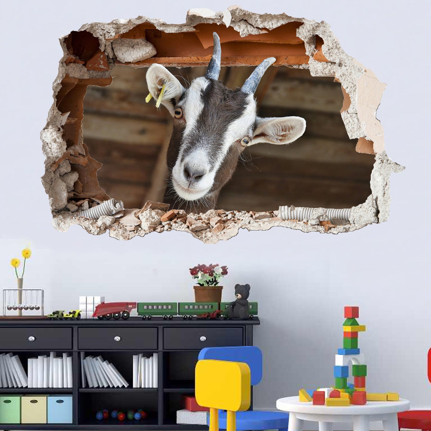 Goat Wall Sticker Mural Decal Poster