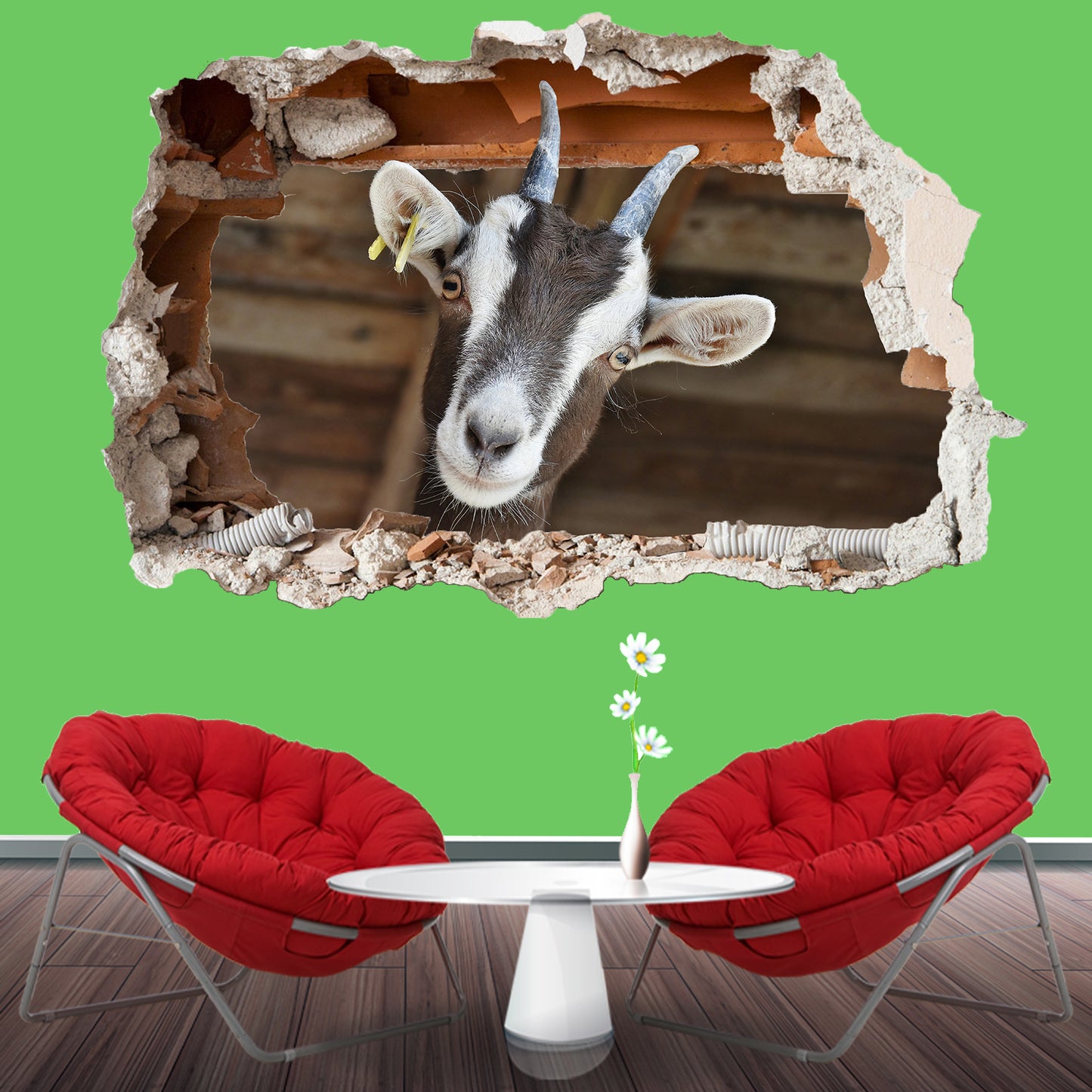 Goat Wall Sticker Mural Decal Poster