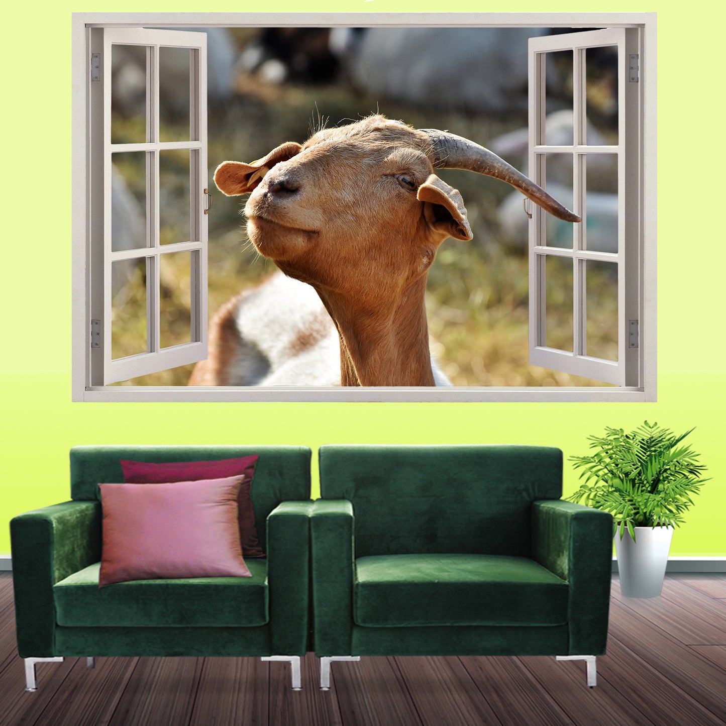 Goat Wall Sticker Mural Decal Poster