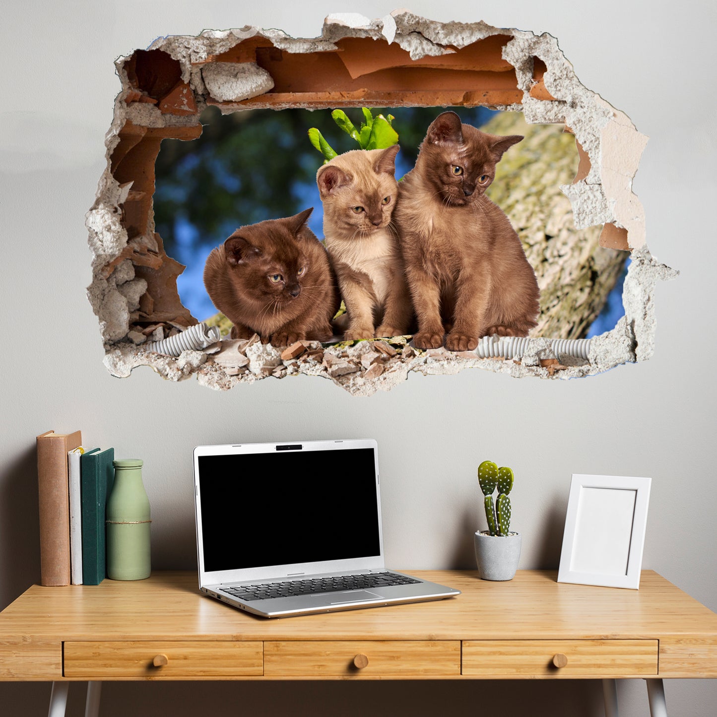 Cute Kittens and Cats wall sticker mural decal