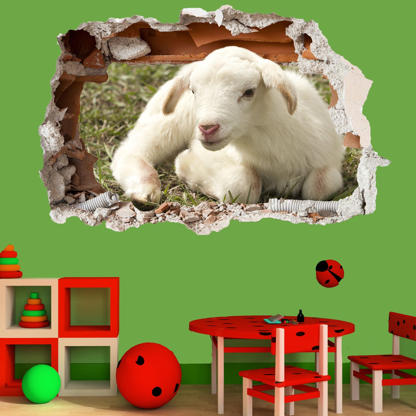 Lamb Wall Sticker Mural Decal Poster