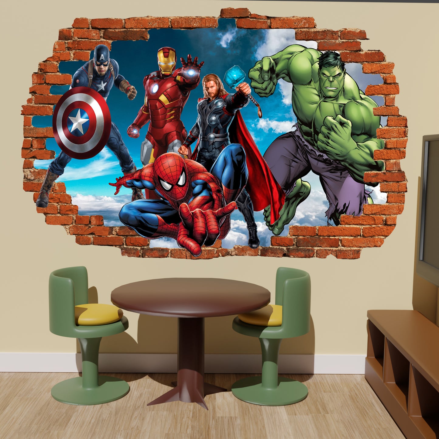 marvel avengers bedroom decor sticker