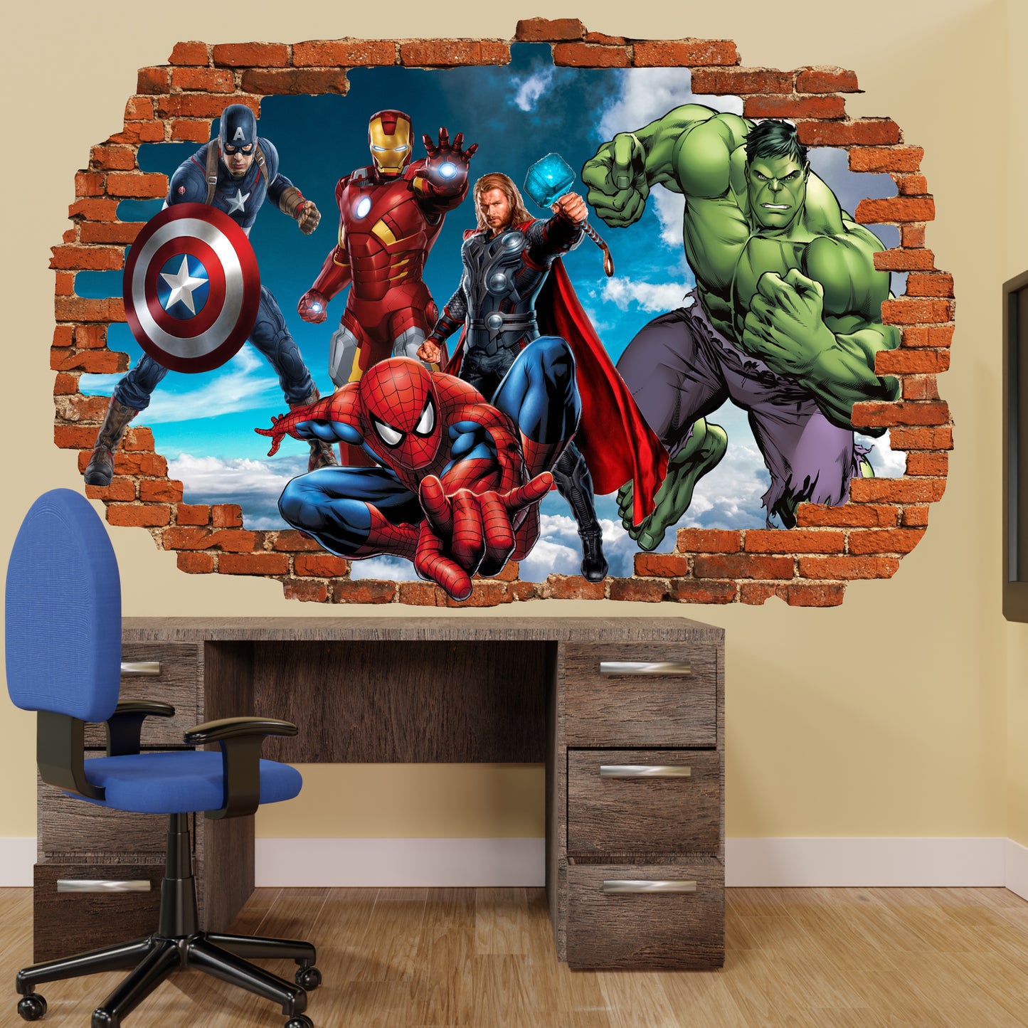 marvel avengers bedroom decor sticker