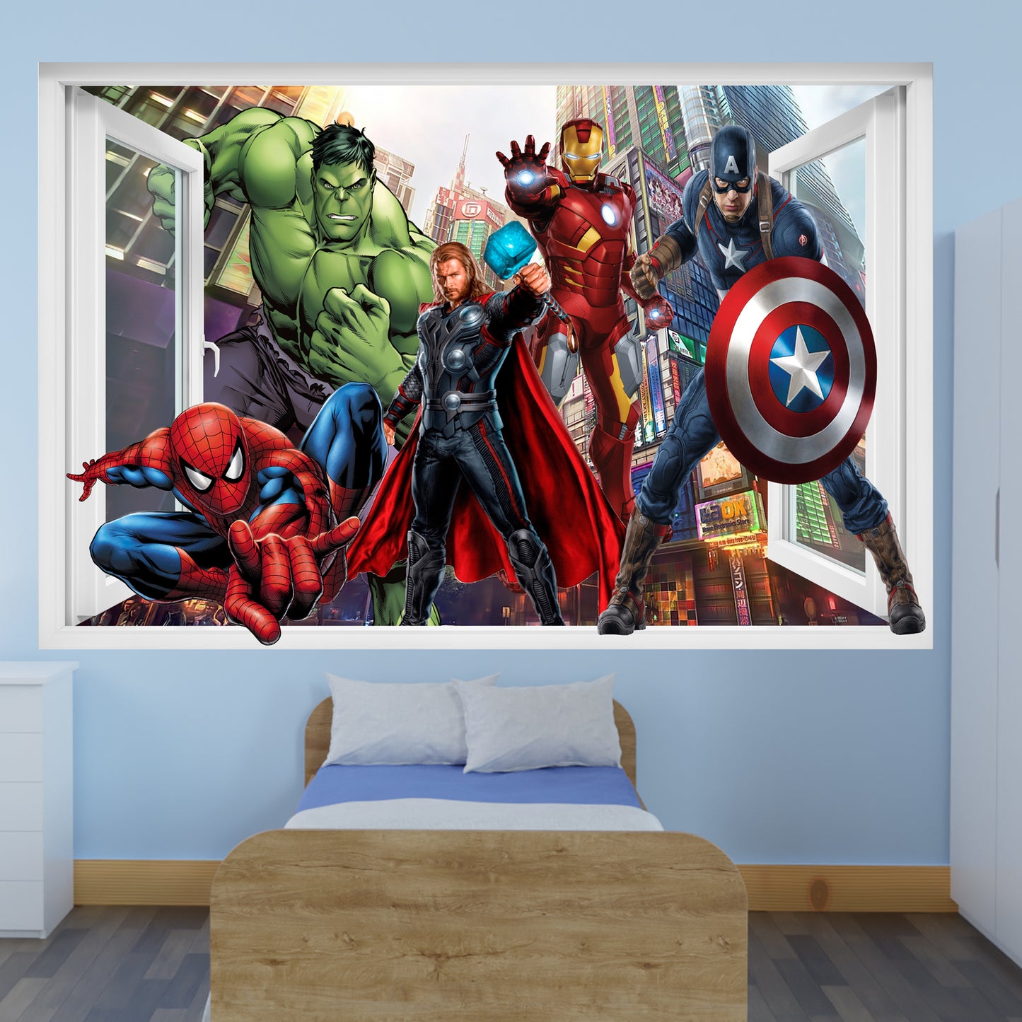 marvel avengers bedroom decor sticker