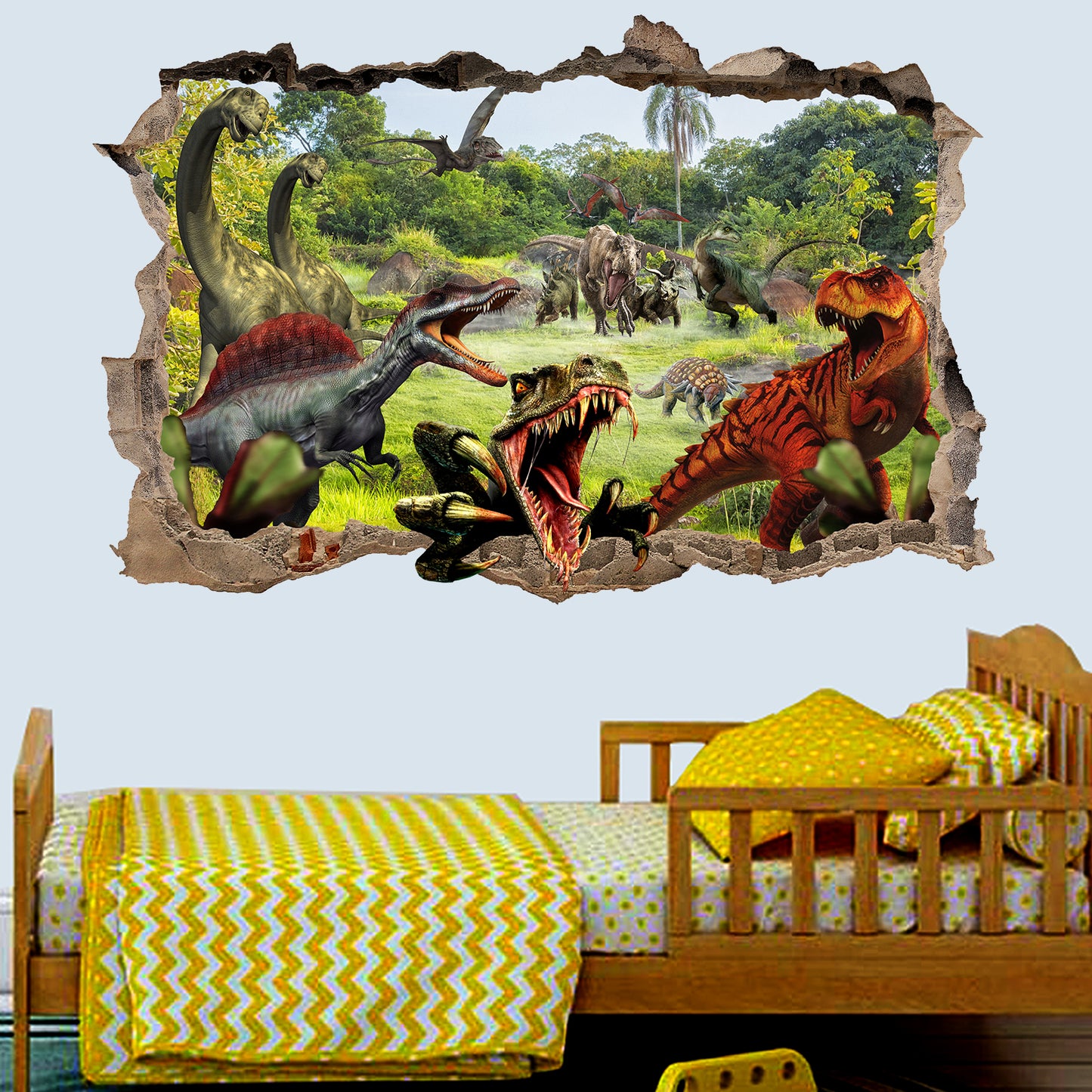 Jurassic World Dinosaurs Wall Sticker Mural Decal Poster