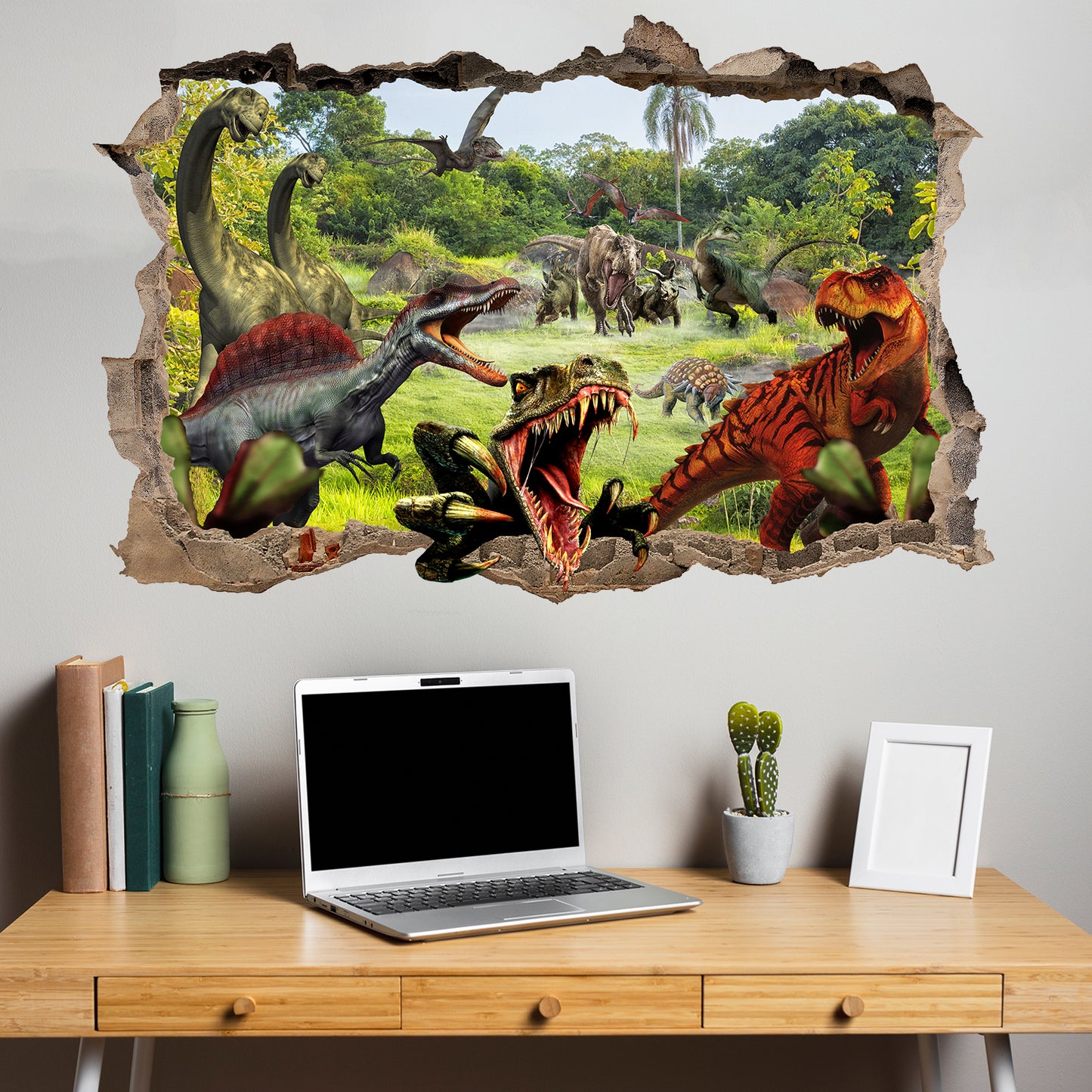 Jurassic World Dinosaurs Wall Sticker Mural Decal Poster