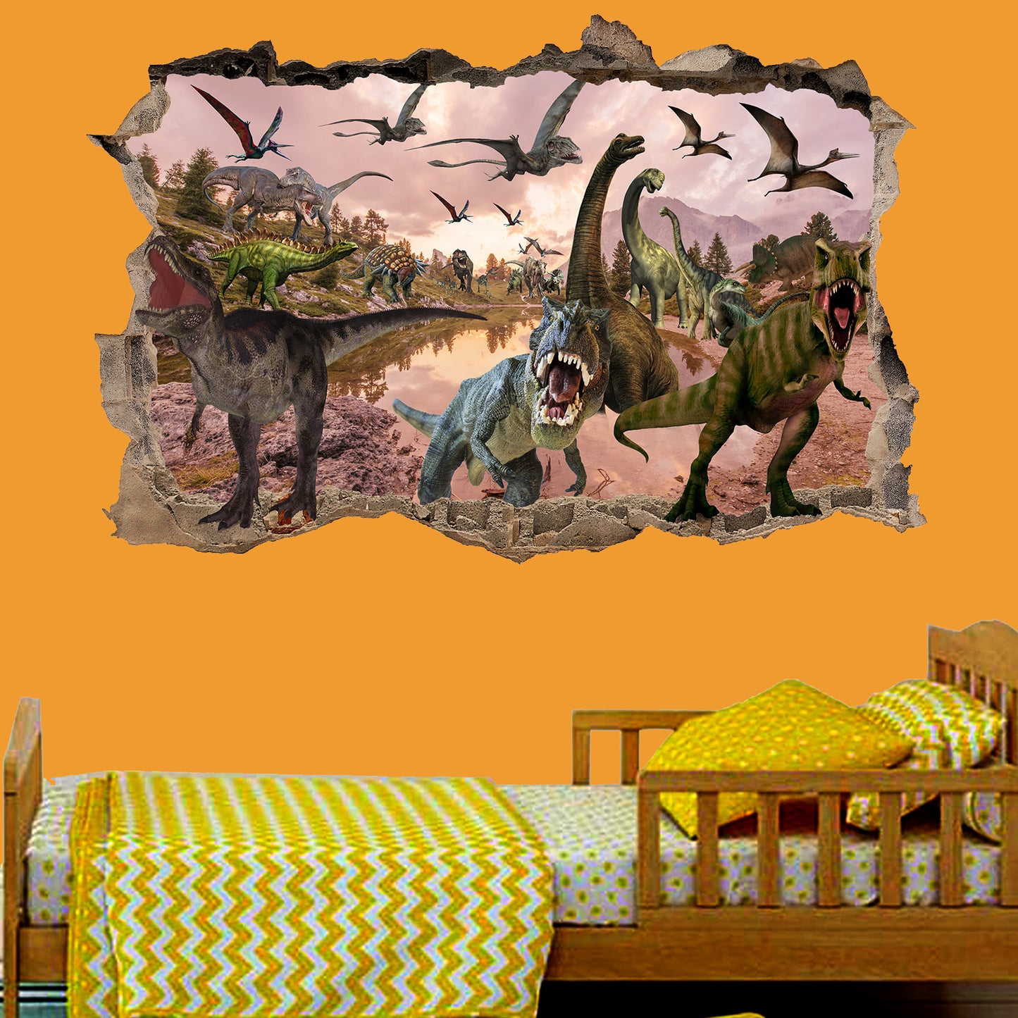 Jurassic World Dinosaurs Wall Sticker Mural Decal Poster