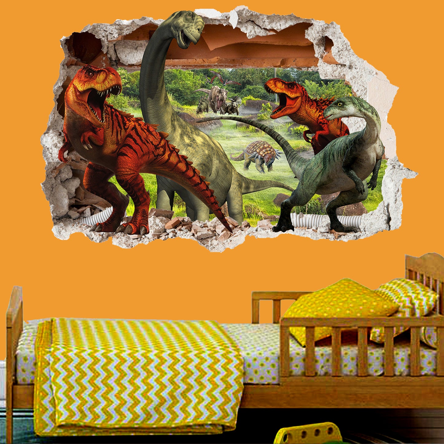 Jurassic World Dinosaurs Wall Sticker Mural Decal Poster Wall Art Transfe