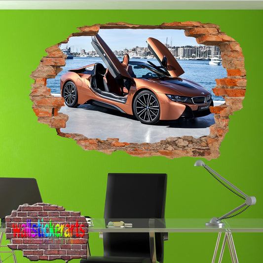 BMW Roadster wall sticker mural poster