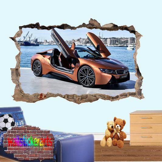 BMW Roadster wall sticker mural poster