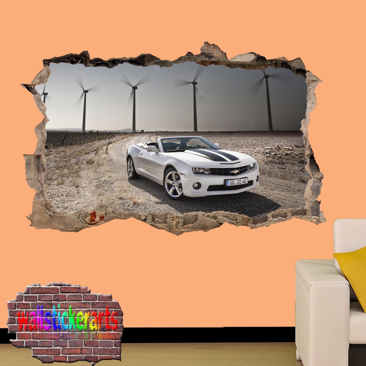 Chevrolet Camaro Wall Sticker poster mural decal