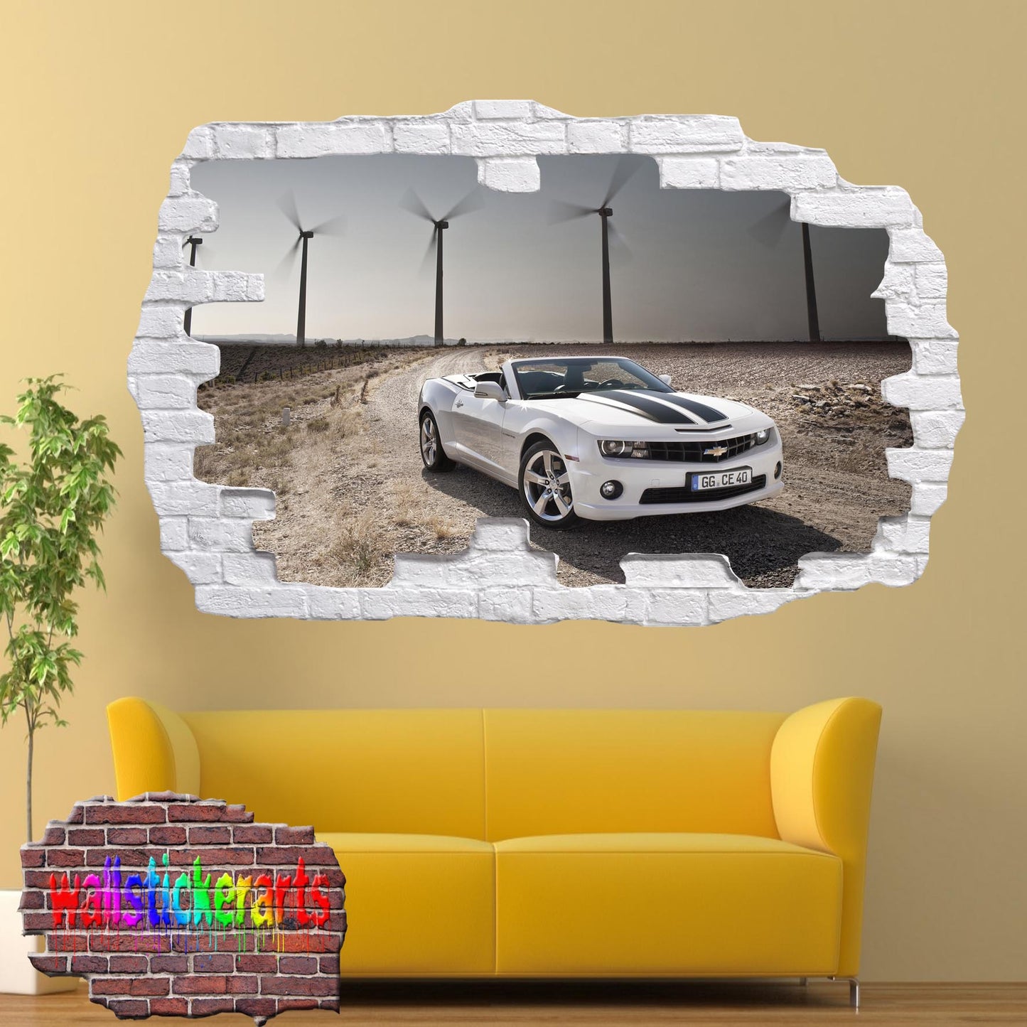 Chevrolet Camaro Wall Sticker poster mural decal