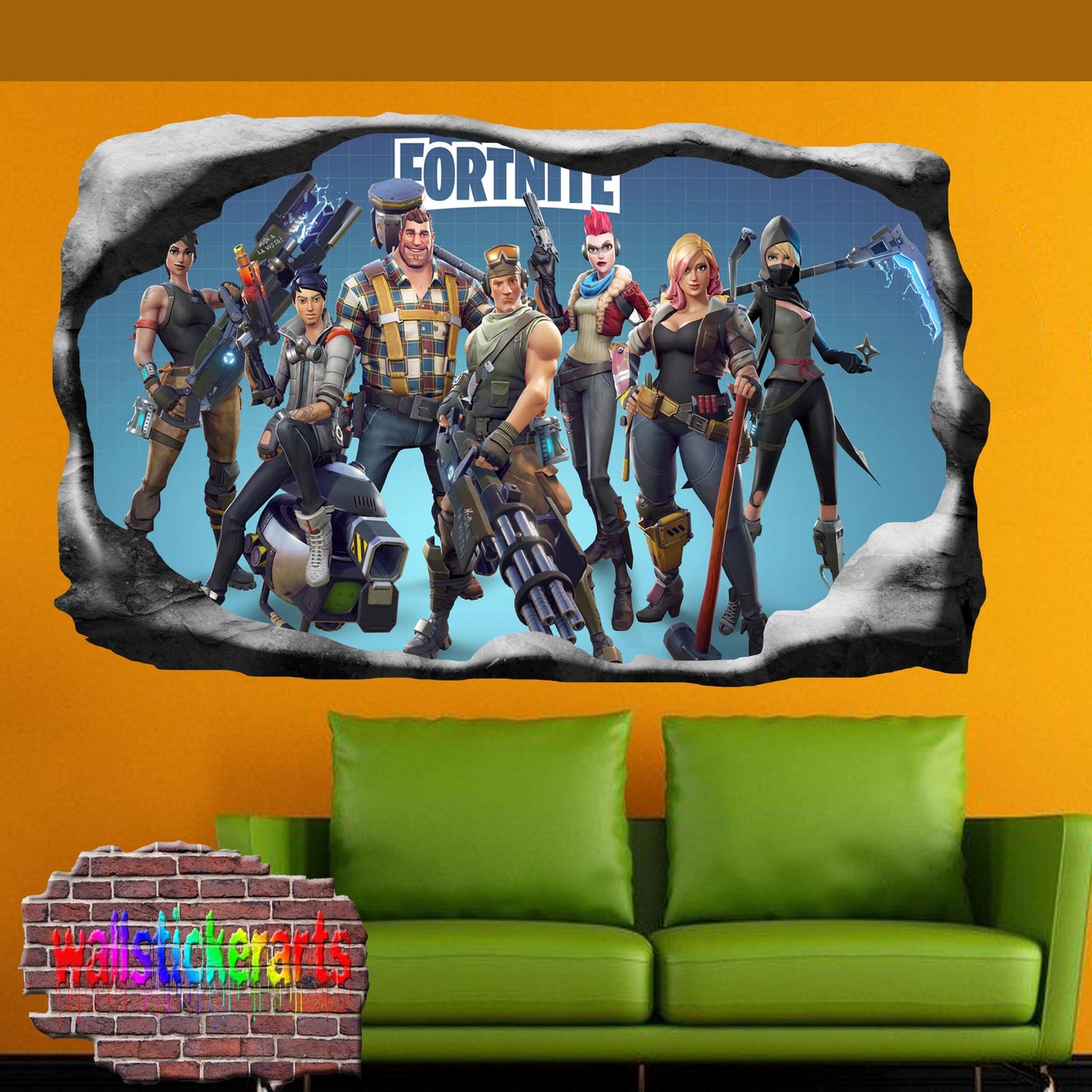 Fortnite Wall Sticker Mural Decal Poster