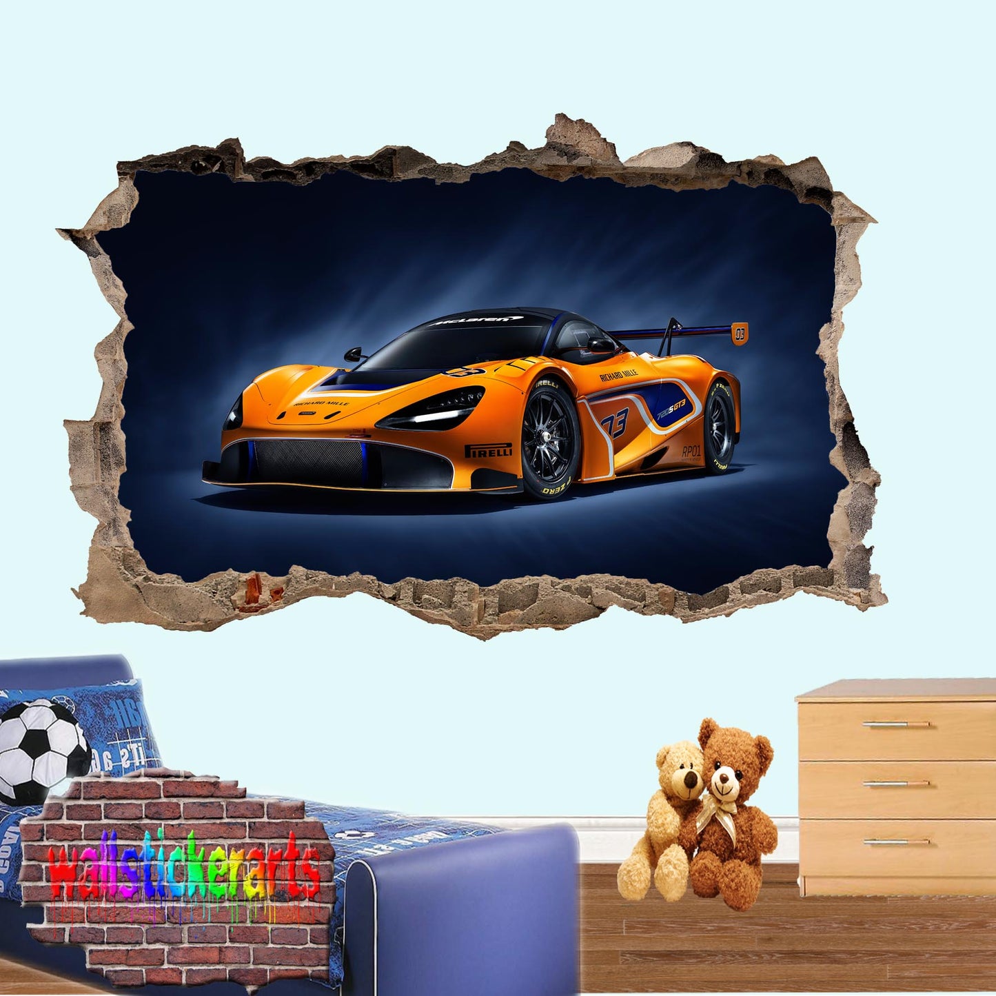 McLaren GT Wall Sticker poster mural decal