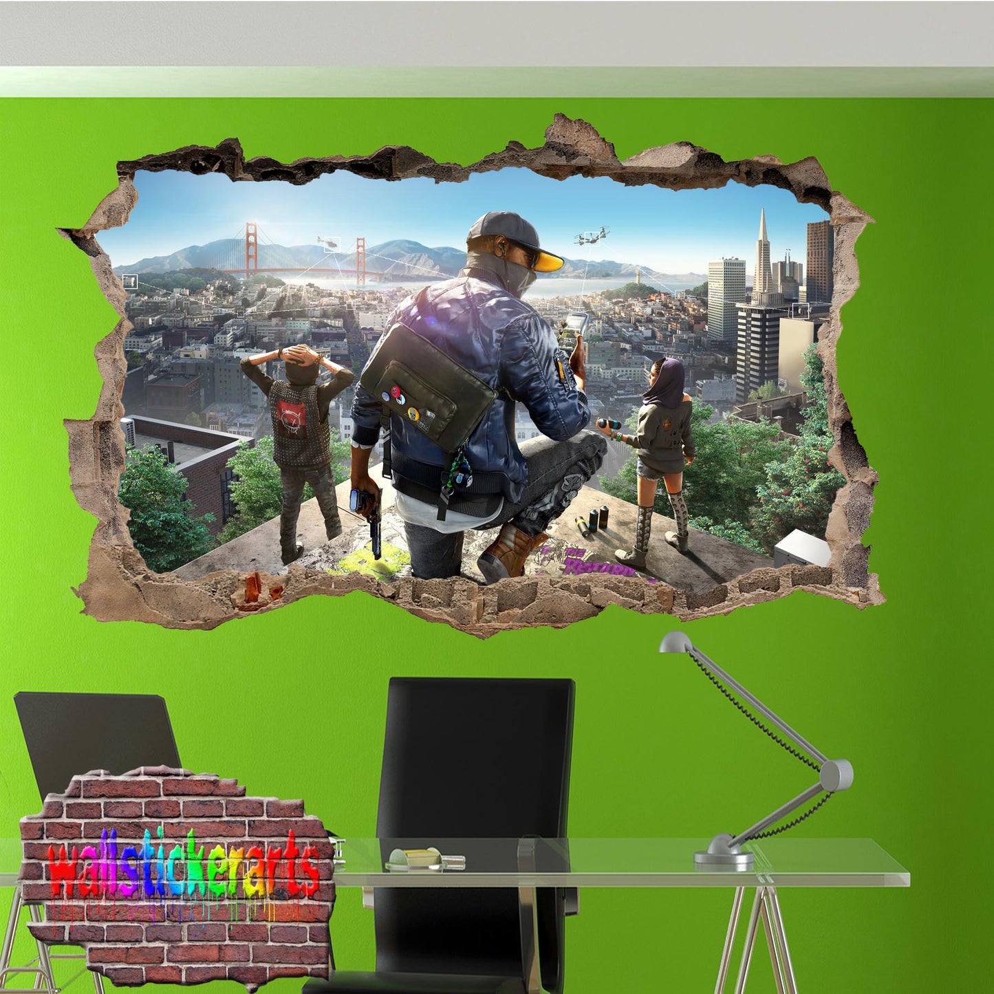 Watch Dogs Wall Sticker Mural Poster Decal