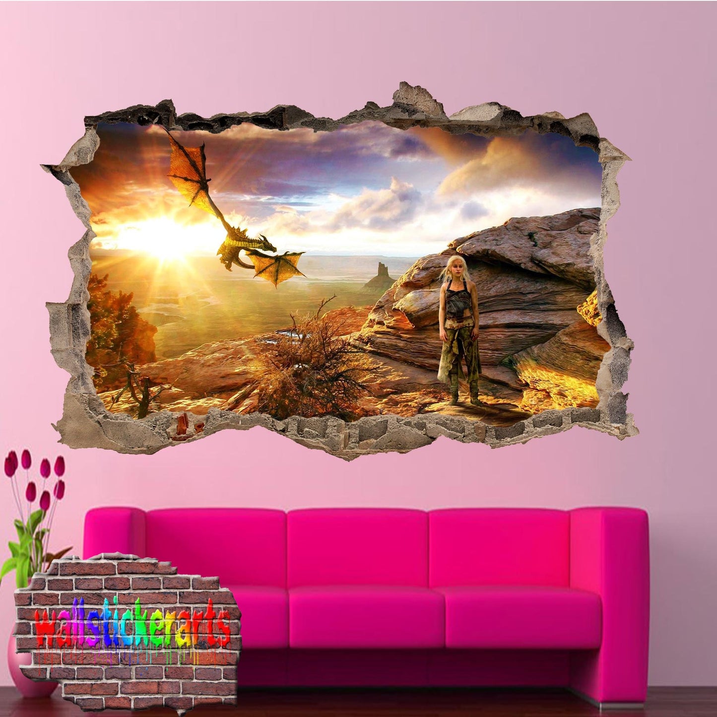 Game of Thrones Character Khaleesi wall sticker poster decal mural