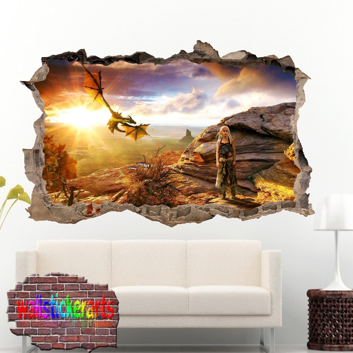 Game of Thrones Character Khaleesi wall sticker poster decal mural